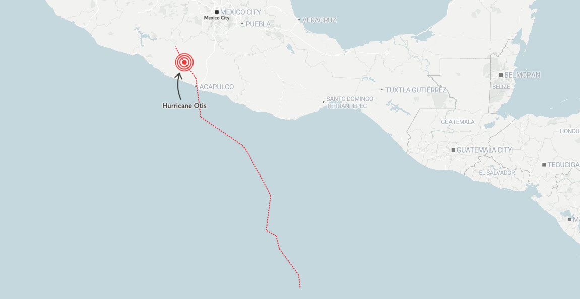 Hurricane Otis Path Tracker Where Will The Storm Hit Next The   Screenshot 2023 10 25 At 17.33.56 